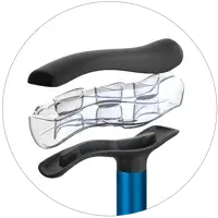 Drive Medical M+D Air-Cane Airgonomic™ Technology with Air Handle and Flex Grip