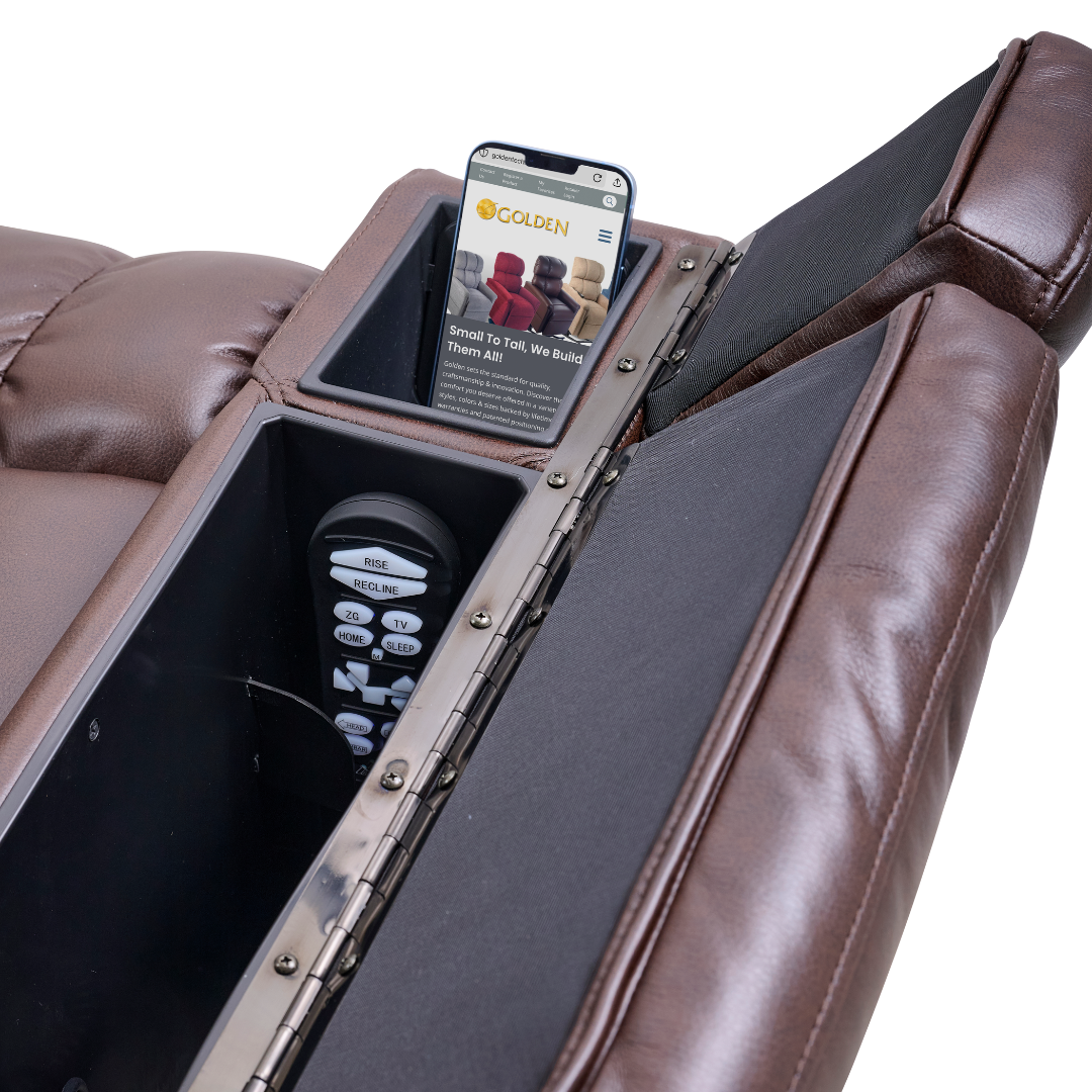 Golden Golden Deluna Series-Rhea Power Lift Recliner Chair With Heatwave (Four Comfort Zone) PL442