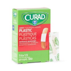 ADHESIVE BANDAGES, Junior, 3/8" x 1-1/2", 100/box