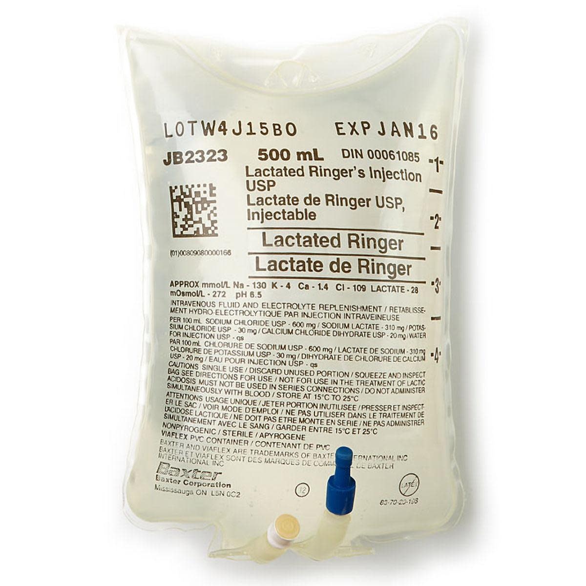 Baxter Baxter Lactated Ringer's Injection IV Solution USP  500mL