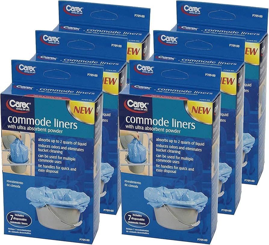 Carex Carex Commode Liners 72/bx Eco Pack single