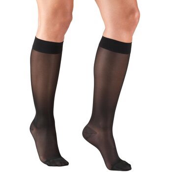 Truform Women's Dress Socks Knee High Over Calf Length Compression Socks 15-20 mmHg