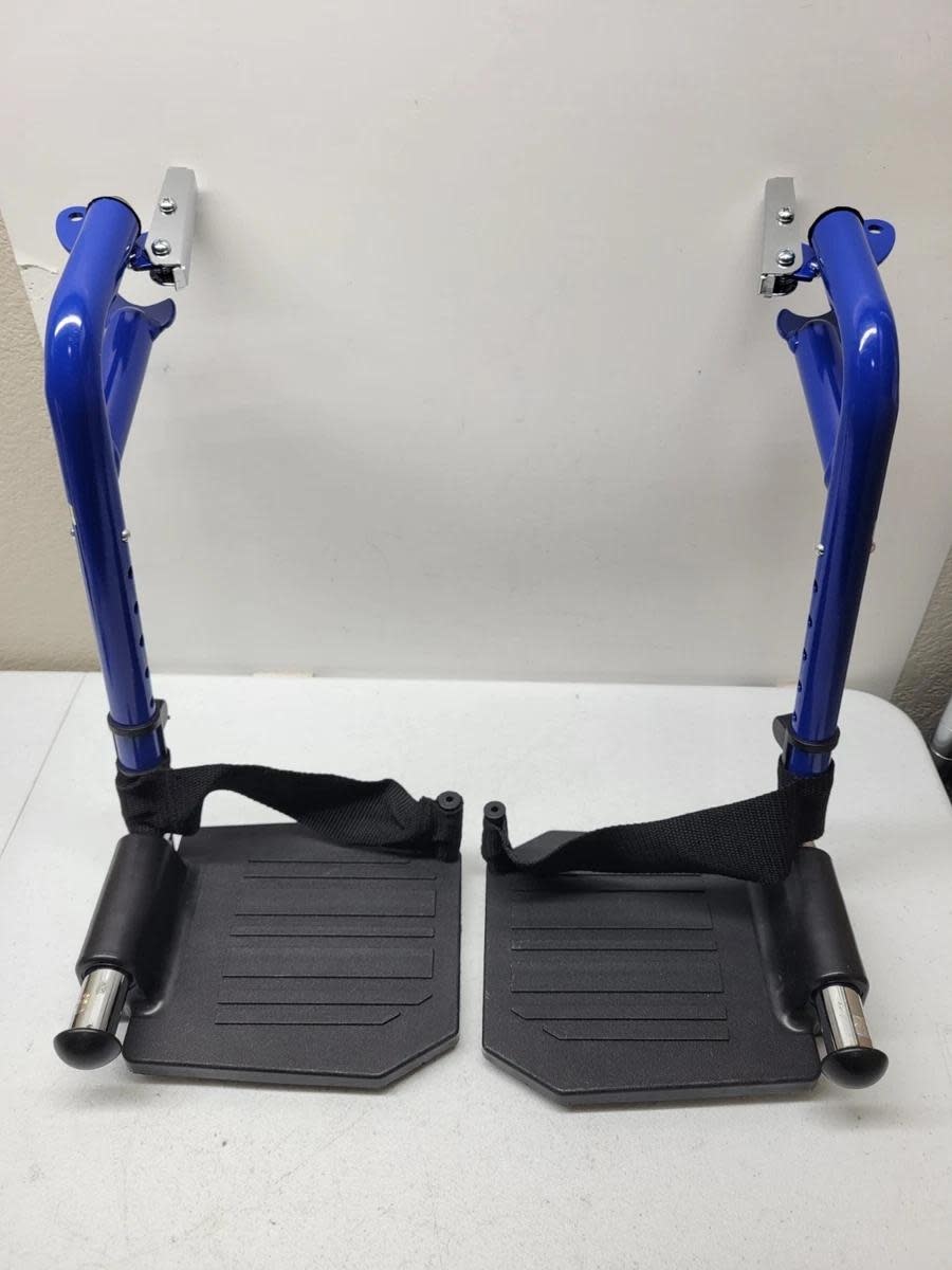 Drive Medical Drive Wallaby Footrest Blue Pair