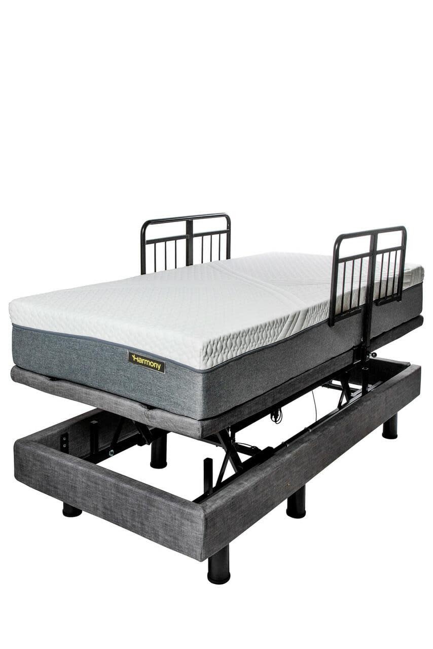 Harmoney Wellness Group Harmony Hi Low Bed - Twin XL (38"X80") Head PC New Wipeable Fabric