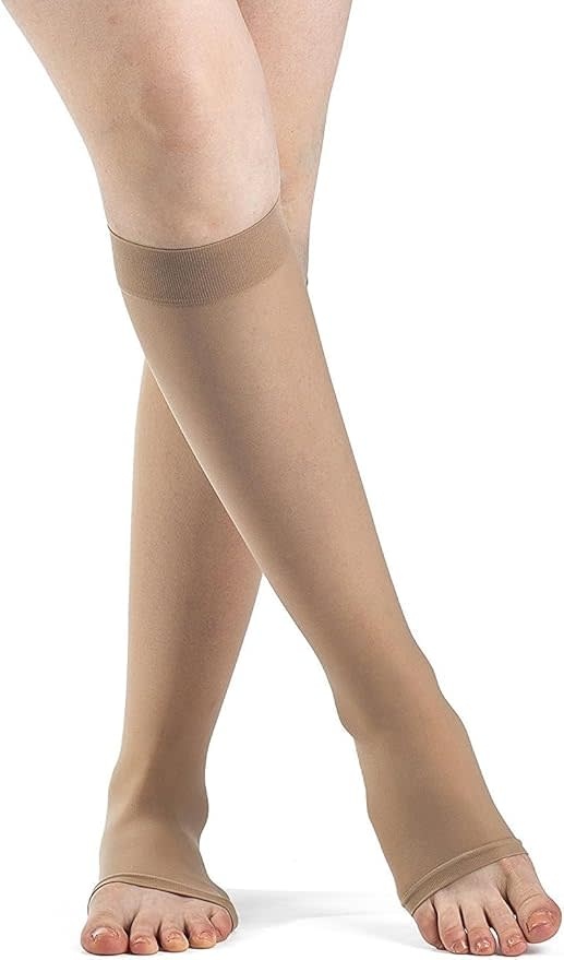 SIGVARIS Essential Opaque Knee High 20-30mmHg Open Toe