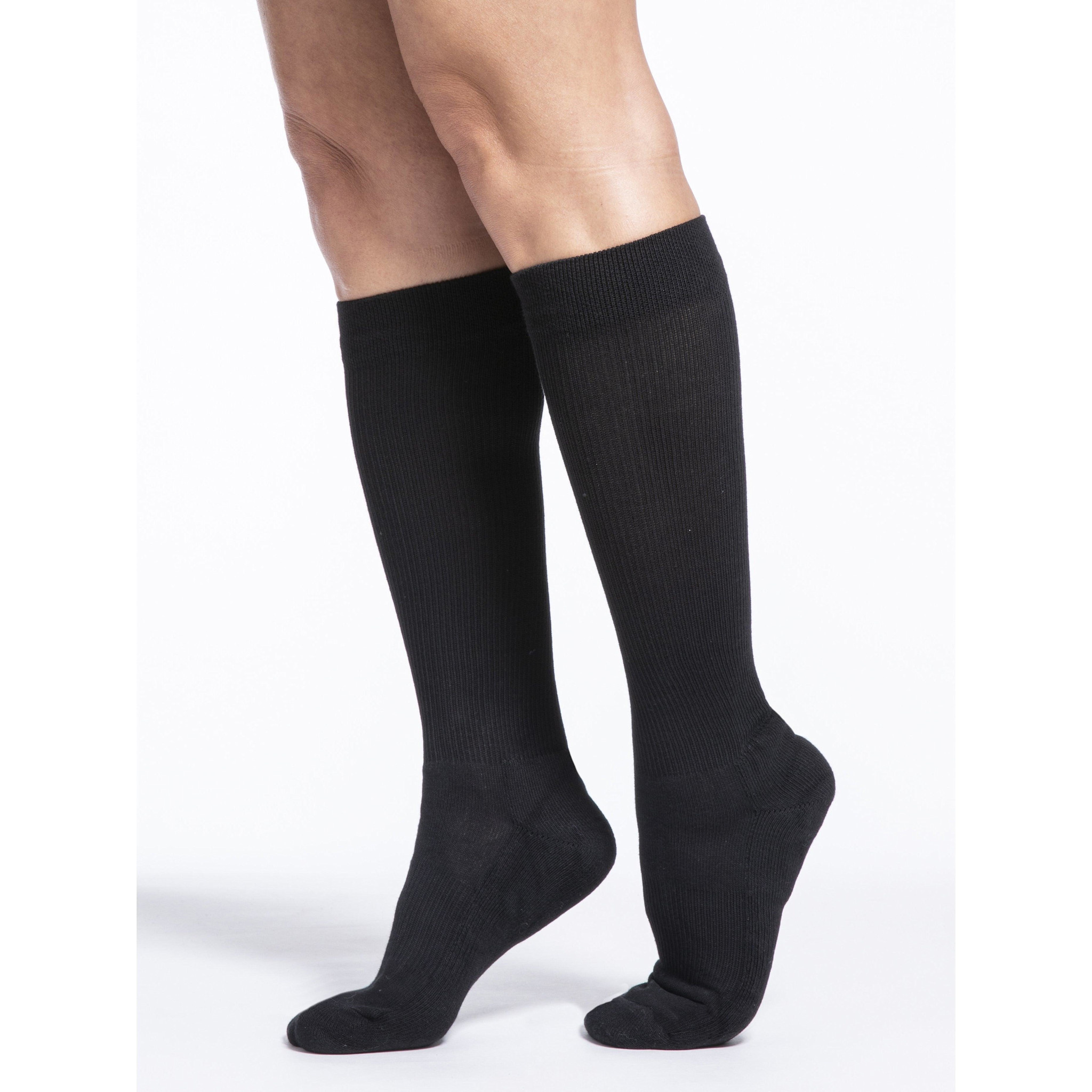 SIGVARIS Style Sea Island Cotton for Women 15-20mmHg Black