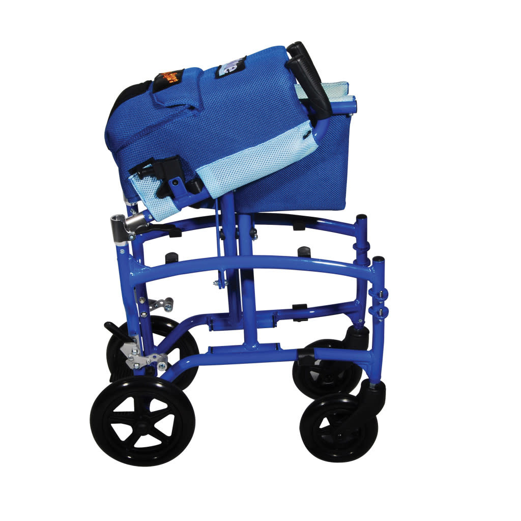 Drive Medical TranSport Aluminum Transport Chair FlipBack-RemArms
