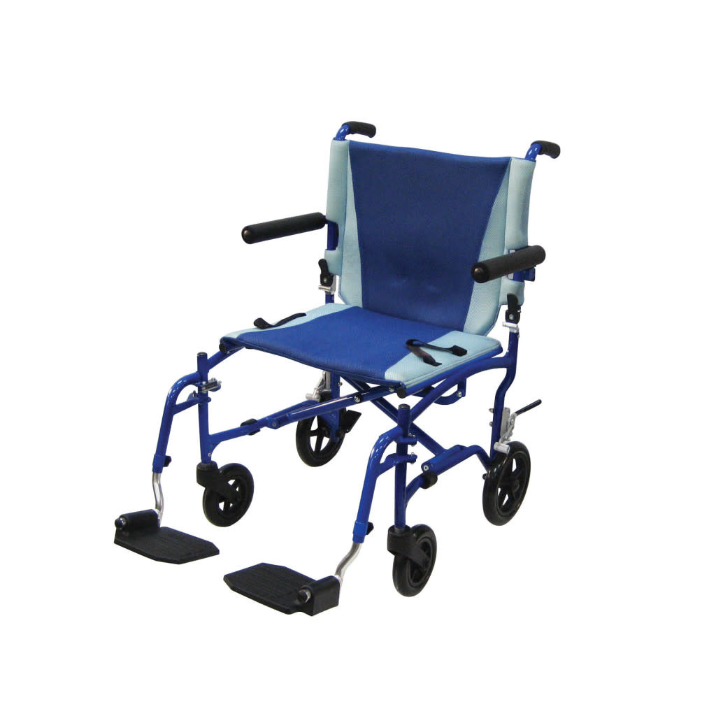 Drive Medical TranSport Aluminum Transport Chair FlipBack-RemArms