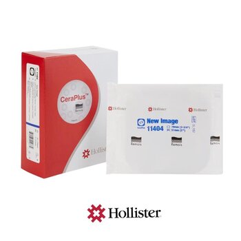 Hollister Hollister New Image Convex CeraPlus Skin Barrier w/Tape Border Cut-To-Fit Flange Up To 2 3/4" (70mm) Stomas Up To 2" (51mm)  5/bx