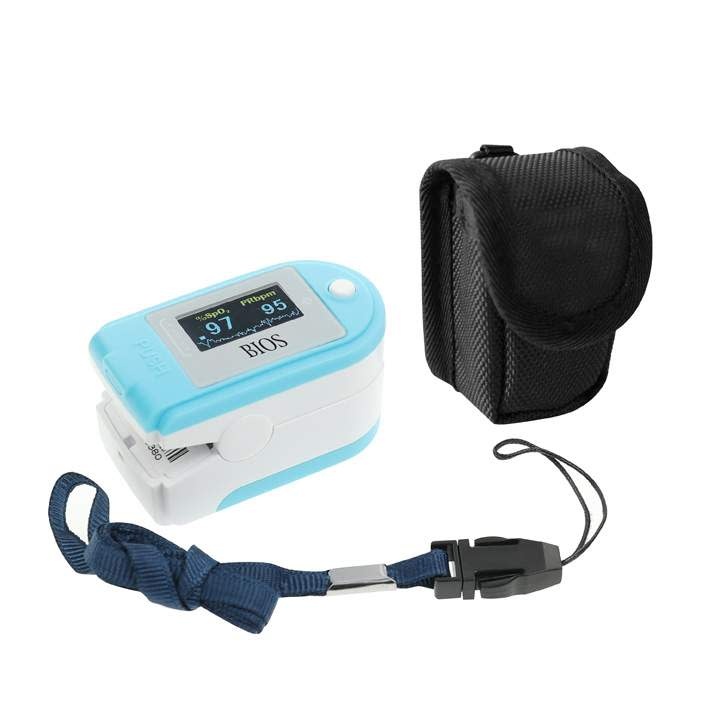 BOS-BIOS Bios Fingertip Pulse Oximeter - Blue