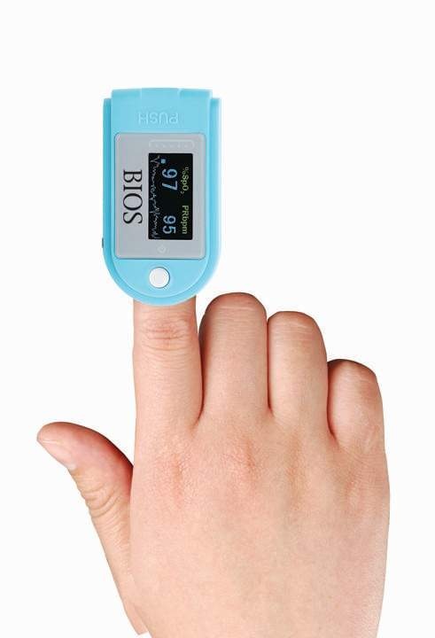 BOS-BIOS Bios Fingertip Pulse Oximeter - Blue