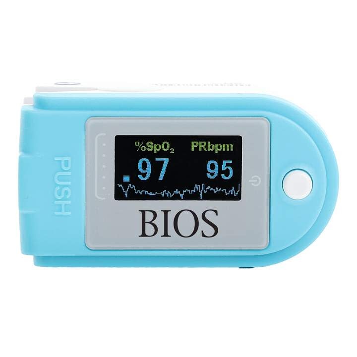BOS-BIOS Bios Fingertip Pulse Oximeter - Blue