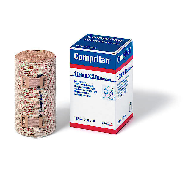 BSN BSN Comprilan Short Stretch Compression Bandage Variable 10cm X 5m Beige (Latex Clips)
