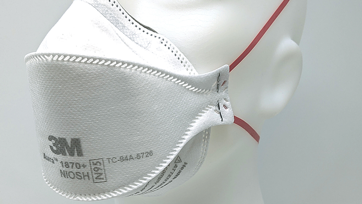 3M 3M Aura 1870+ Health Care Particulate Respirator & Surgical Mask 440/bx
