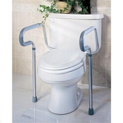 MedLine Medline Adjustable Toilet Safety Rail Aluminum Toilet Safety Rails