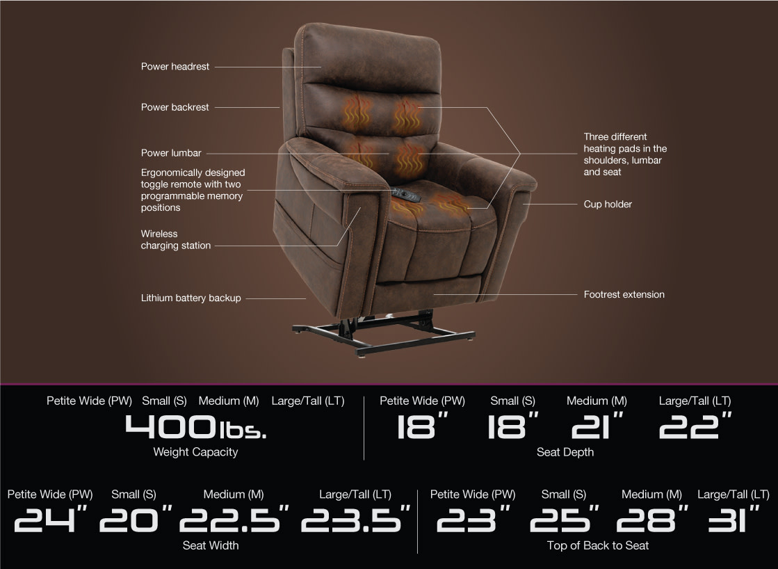 Pride Mobility VivaLift!® Radiance with VivaLift True Infinite Positioning PLR-3955