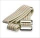 MedLine Medline Transfer/Gait Belt; Metal Buckle, Bariatric, 2" x 72", Beige with Stripes