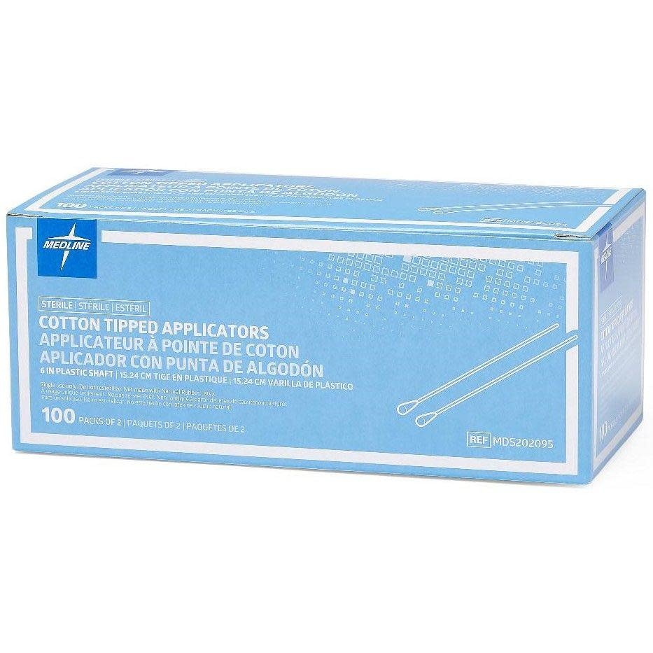 MedPro Sterile Cotton Tip Applicator Plastic 6in Bx/100