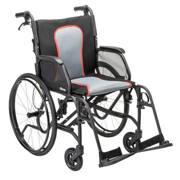 Drive Medical Drive AeroFly™ Ultra-Lite Wheelchair Red/Black  20" x 16" (300 lbs)