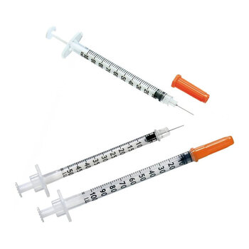 BD Medical BD Microfine Insulin Syringe w/Needle 28G x .5" Each