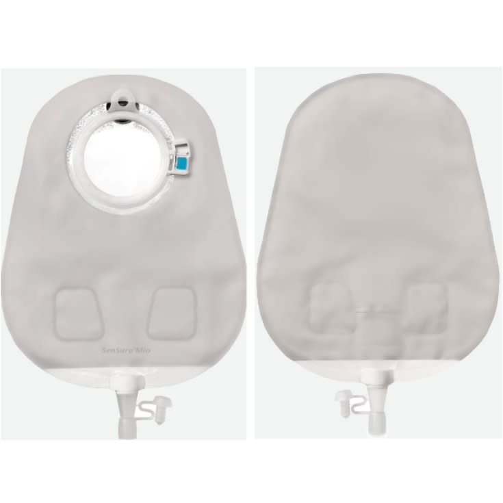 Coloplast SenSura Mio Click Two-Piece Urostomy Pouch Transparent 10-1/4" (26cm) Flange 2-3/8" (60mm) - Box of 10