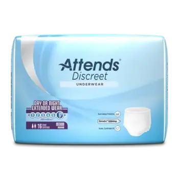 Attends Attends discreet underwear overnight Medium 4 bags of 16 64/box