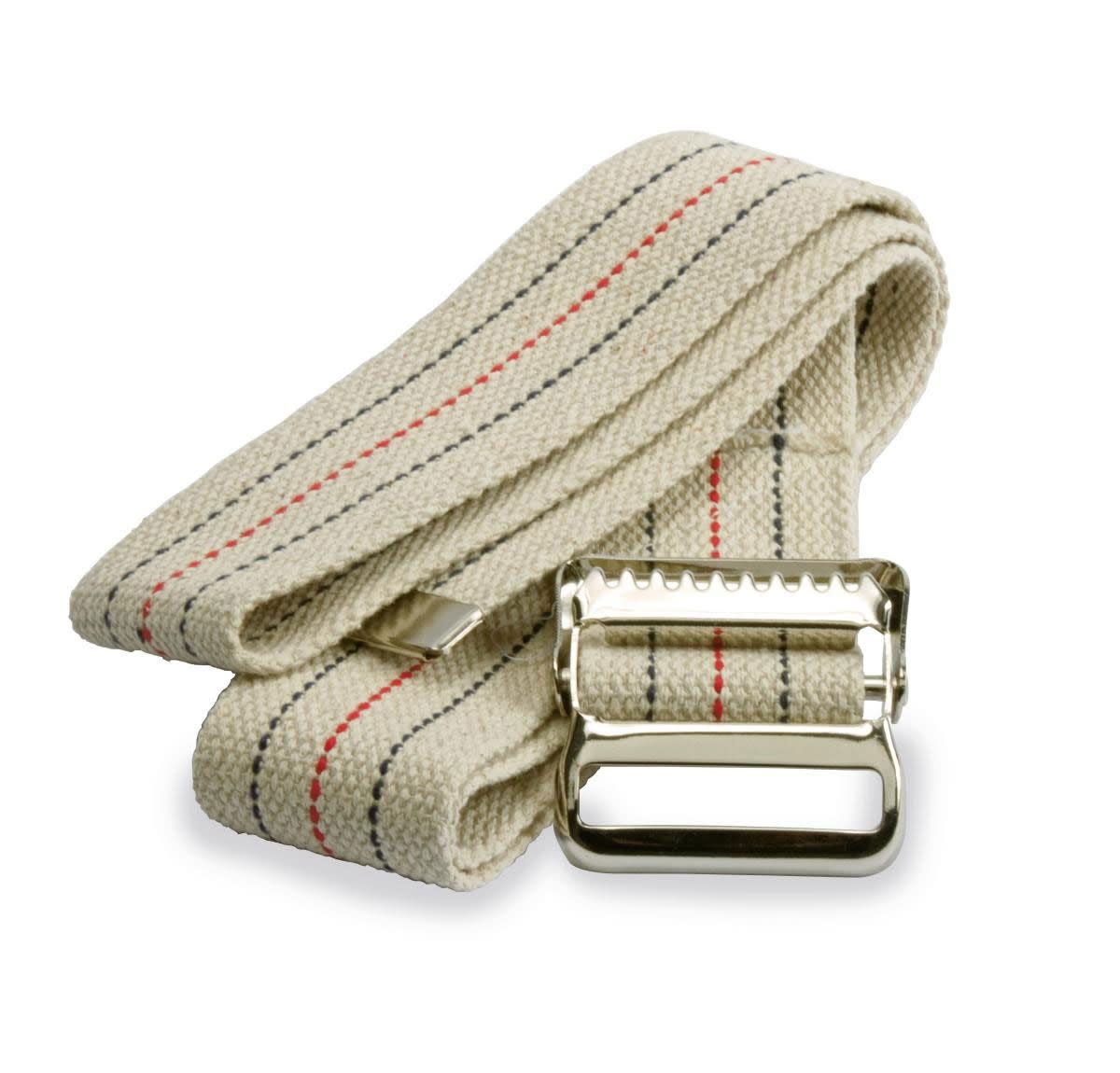 MedLine Medline Transfer/Gait Belt; Beige with Stripes W/Metal Buckle
