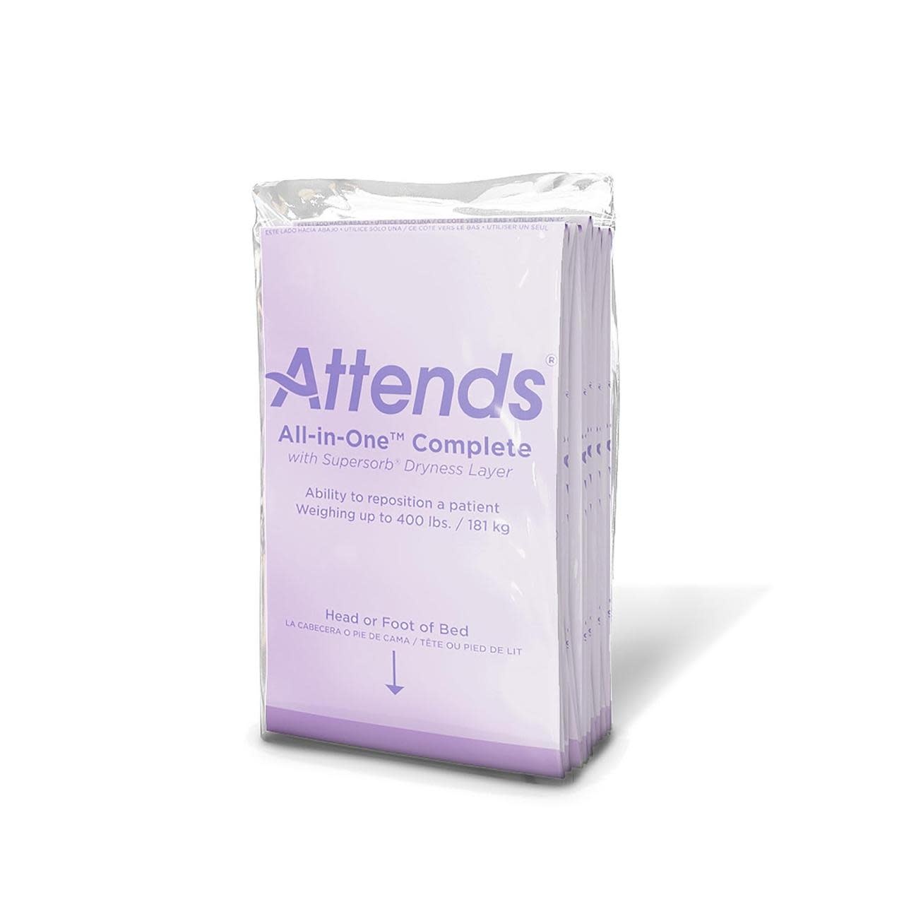 Attends Attends All-In-One Maximum Premium Underpads 30"X36" 12 Bags of 5