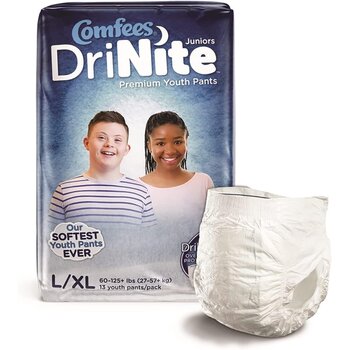 Attends Comfees Youth L/XL 4 bags of 13 / Case of 52
