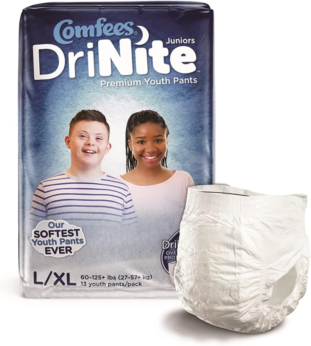 Attends Comfees Youth L/XL 4 bags of 13 / Case of 52