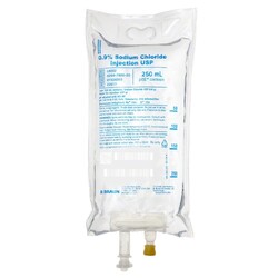B Braun B Braun Normal Saline 0.9% Sodium Chloride Injection USP  250mL 24/Case single