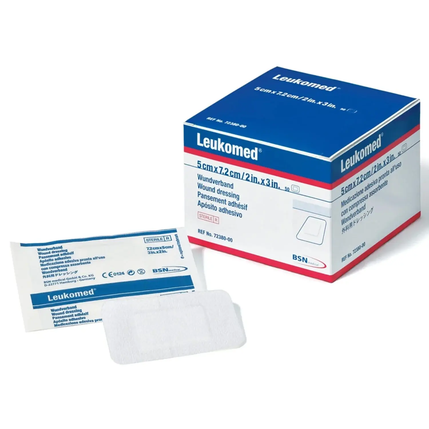 Leukomed Non-Woven Island Dressing Sterile 7.2 cm x 5 cm 50/box
