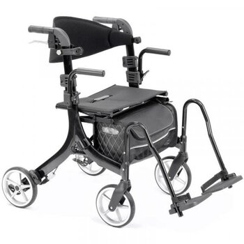 STL-Stella Stella Lightweight Rollator  Black 20" with Conversion Kit