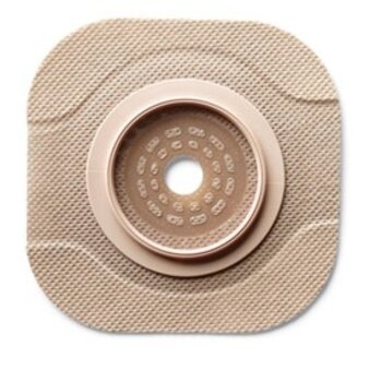 Hollister Box of 5 New Image™ 2-Piece CeraPlus™ Pouch, Cut-to-Fit, 2¾-inch Flat Skin Barrier with Tape Border, Stoma Opening Cut-to-Fit up to 2¼ inches.