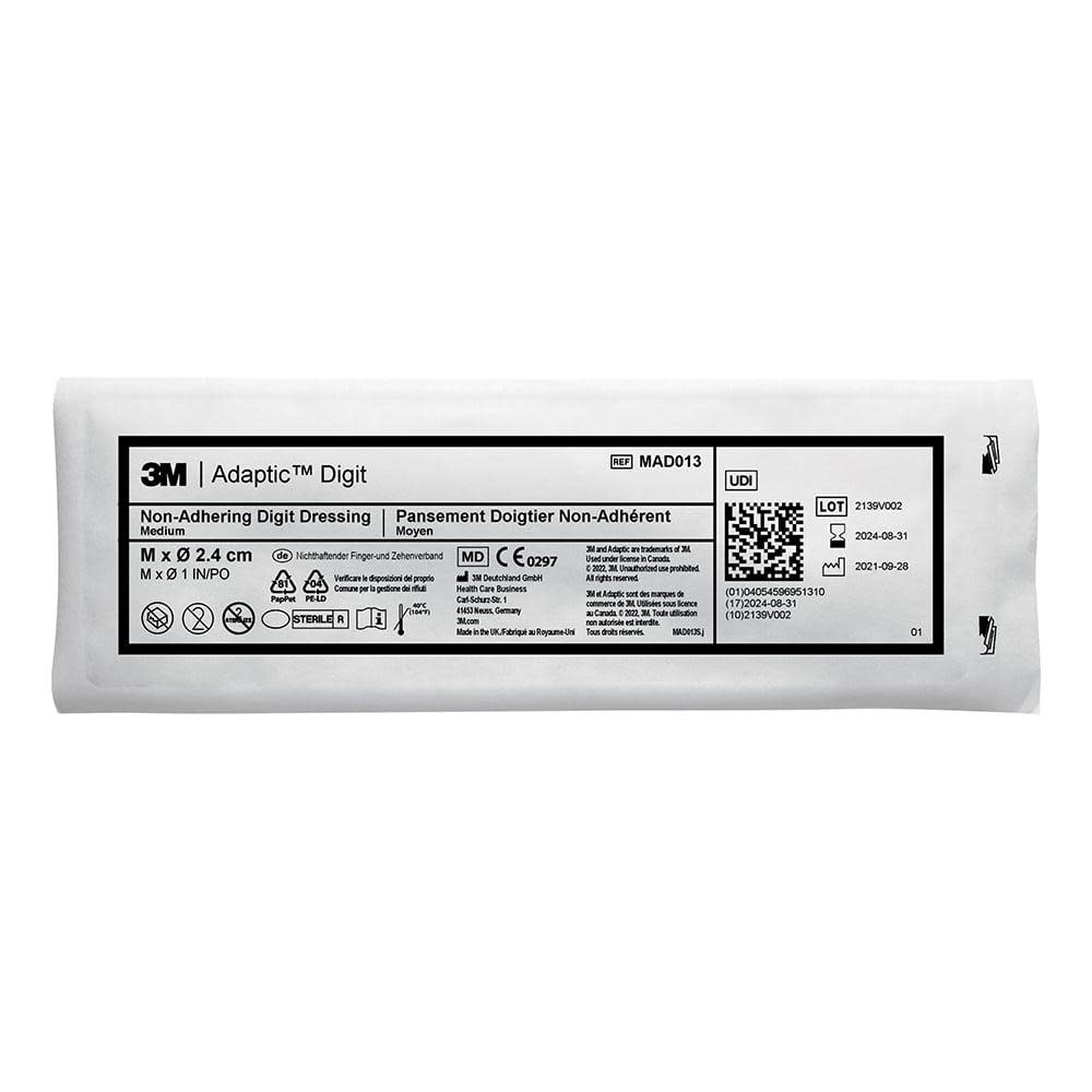 3M 3M Adaptic Digit Non-Adhering Digit Dressing 10/Bx Medium 2.4cm Each