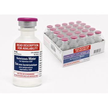 Canadian Pharmaceutical Pfizer Bacteriostatic Sterile Water for Injection USP 30 ml 25/Box