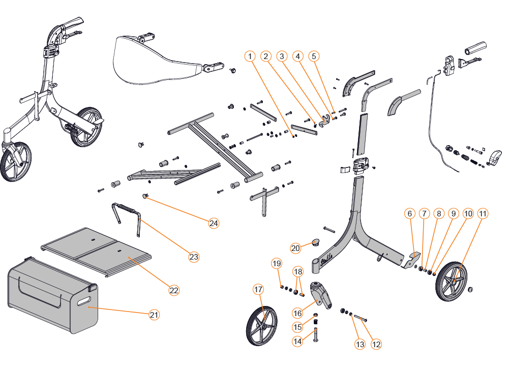 STL-Stella Stella Replacement Parts Bag (Diagram#21A/B)