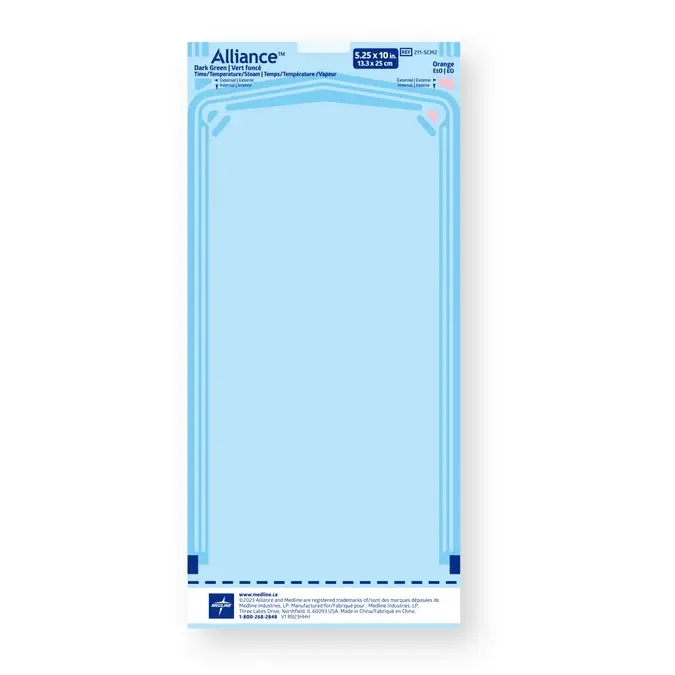 Alliance Self-sealing Sterilization Pouch with Internal/External Multi-Parameter Steam Indicator Class 4 200/Box