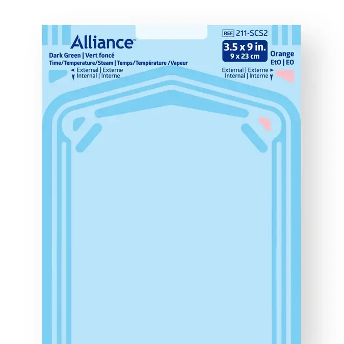 Alliance Self-sealing Sterilization Pouch with Internal/External Multi-Parameter Steam Indicator Class 4 200/Box