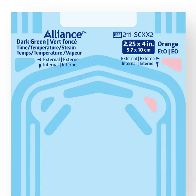 Alliance Self-sealing Sterilization Pouch with Internal/External Multi-Parameter Steam Indicator Class 4 200/Box