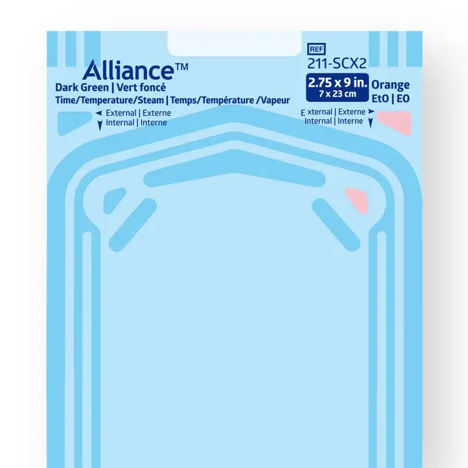 Alliance Self-sealing Sterilization Pouch with Internal/External Multi-Parameter Steam Indicator Class 4 200/Box