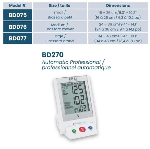 BOS-BIOS Replacement Cuffs for BD270