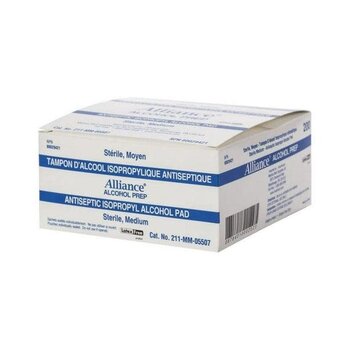 Alliance Alliance Alcohol Prep Pad Sterile Medium 200/each 20/Bx