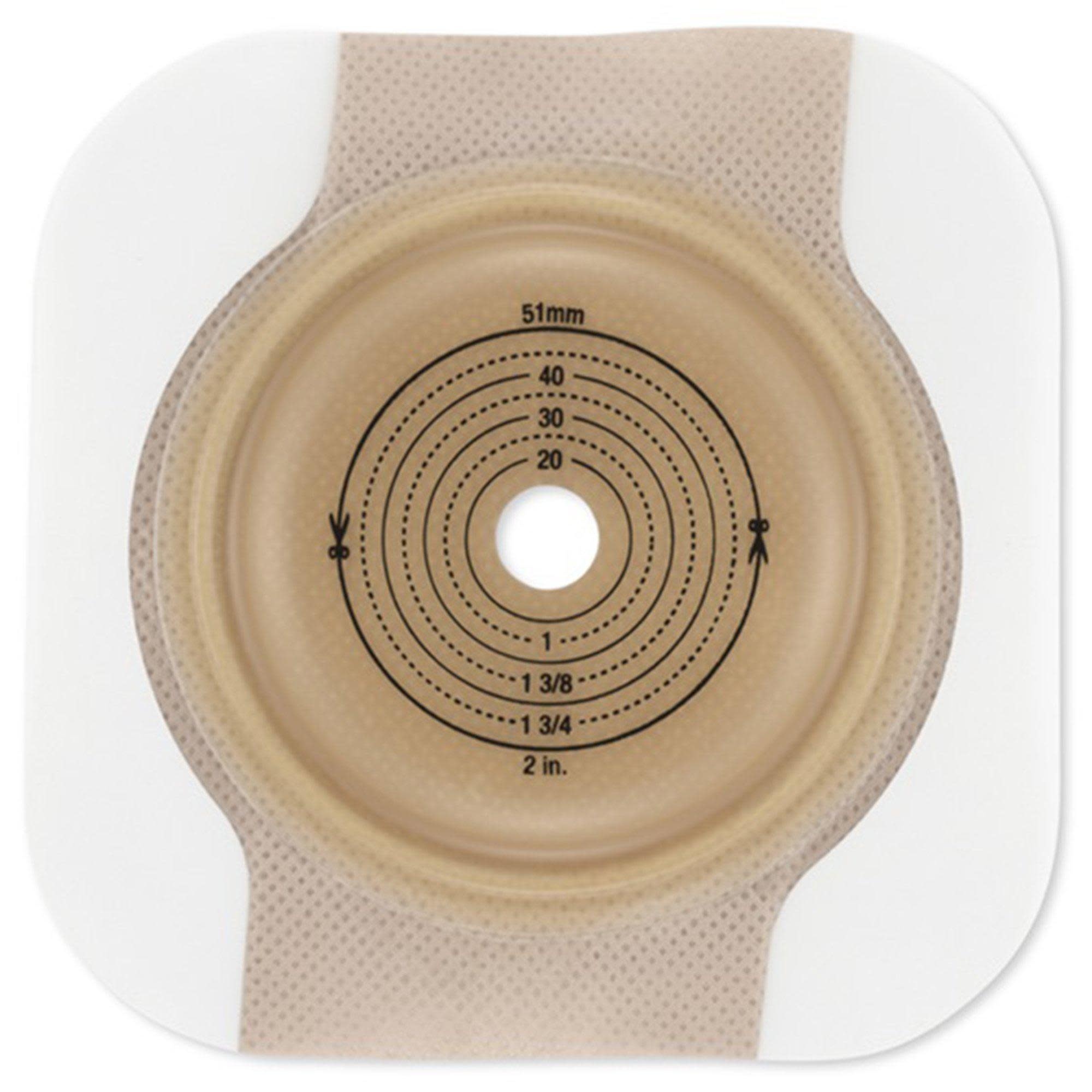 Hollister Hollister New Image Convex CeraPlus Skin Barrier w/Tape Border Cut-To-Fit Flange Up To 2 3/4" (70mm) Stomas Up To 2" (51mm)  Each