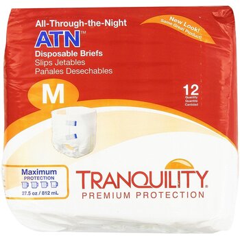 Tranquility Tranquility All-Through-the-Night Briefs bag of 12