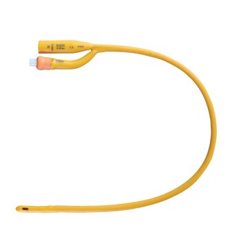 Gold 2way Sil 5cc 14fr 10/Bx