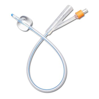 Foley Catheter Silicone 2-Way, 10 cc Balloon, 16 Fr single