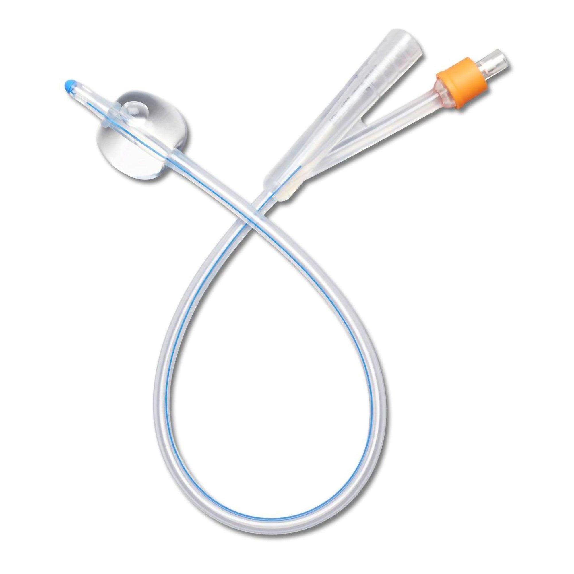 Foley Catheter Silicone 2-Way, 10 cc Balloon, 16 Fr single