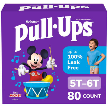 Pull-Ups Boys' Potty Training Pants, Size 5T-6T, 80 Count (46-60 lbs)