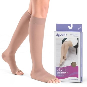 SIGVARIS Sigvaris Style Sheer 20-30mmHg O MS Warm Sand